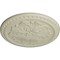 Ekena Millwork Emeryville Ceiling Medallion, Hand-Painted Clear Yellow, 16 7/8"OD x 5/8"P CM16ERCYF - alternate 2